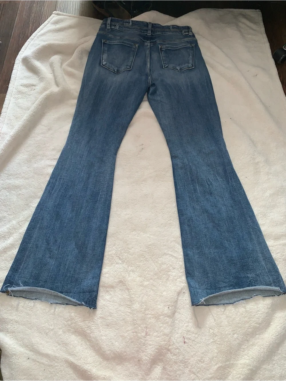 KanCan Distressed Medium Blue Flare Jeans